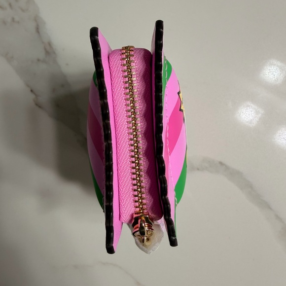 Kate Spade Pink and Green Striped Wallet - Picture 6 of 10